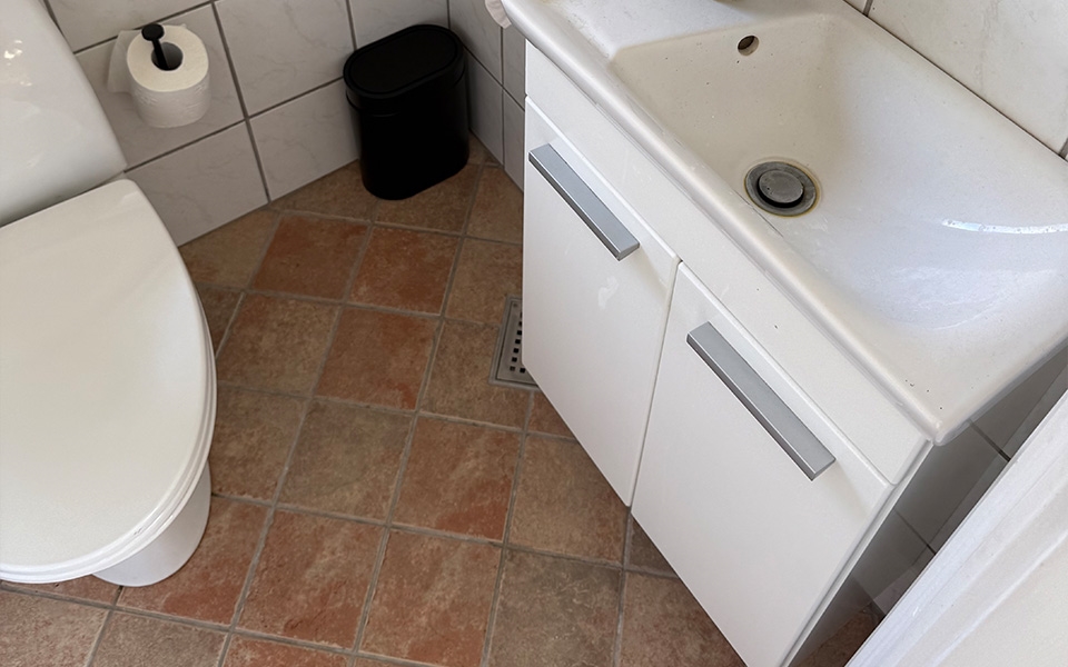 badevaerelse med klinker